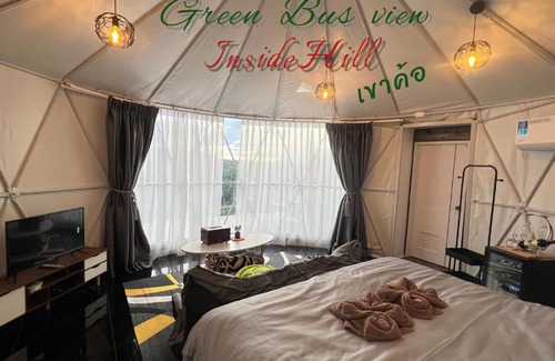 Khao Kho Other | Tranquil Retreat: Green Bus View at Khao Kho Inside Hill