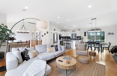 Greenport West House | Relaxing Greenport Getaway with Pool and Fire Pit