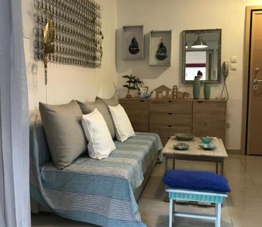 Paralia Dionysiou Apartment | Oceanfront Grey Theros Apartments: Guest Rated 9.6/10