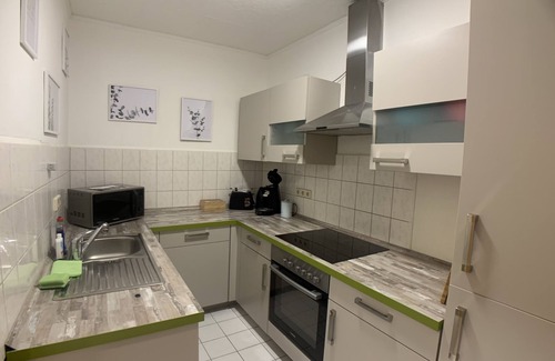 Bad Elster Apartment | Spacious Family Apartment with Kitchen and Balcony