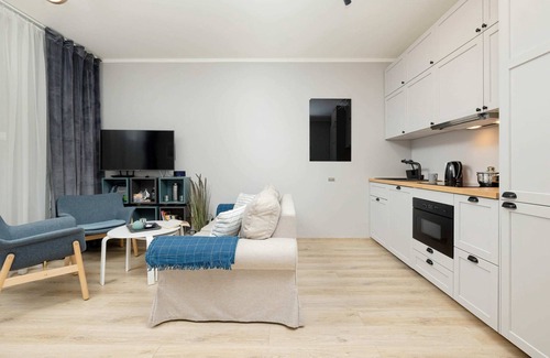 Pobierowo Apartment | Oceanfront Apartment with Balcony at Grunwaldzka 6B/004