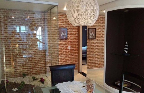Jardim Belmar Apartment | Guarujá Cove Coverage! 2Frames Beach. Pool, Firewood Oven and Barbecue