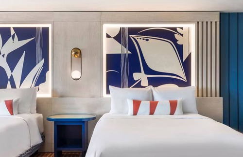 Islamorada Hotel | Guest Room, 2 Queens, Marina View, Balcony, Free Parking & Pet Friendly