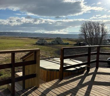 Husavik Apartment | Guesthouse Helluland: Family-Friendly with a Relaxing Hot Tub
