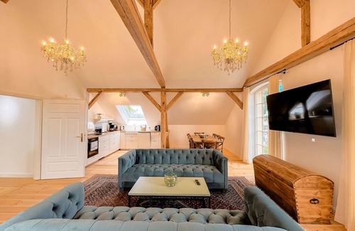 Liepe Apartment | Family-Friendly Stay at Gutshof Liepe - Perfect for 8 Guests