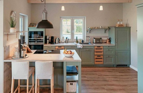 Maasholm-Bad House | Elegant Cottage with Garden, Sauna & Beachfront Views