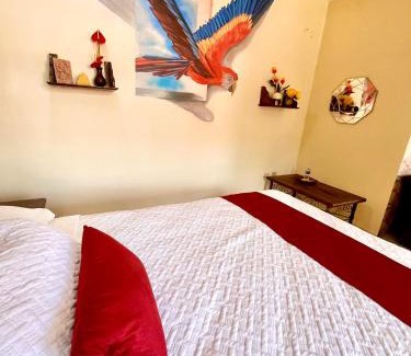 Copan Ruinas House | Cozy Double Room at Mayan Plaza - Family Friendly Stay
