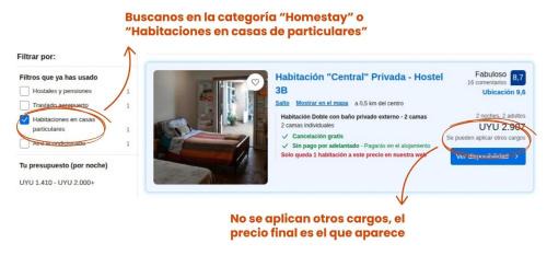 Salto House | Cozy Private Room "Norte" with Shared Bath in Trendy Hostel