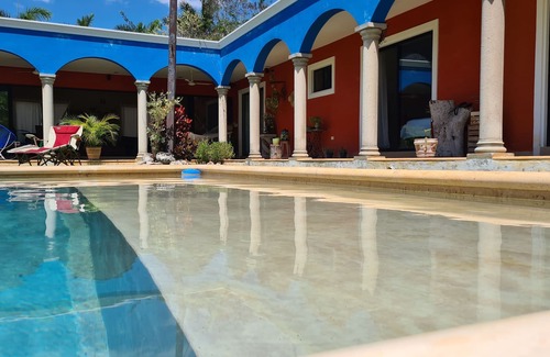 Merida Municipality House | Relaxing Getaway at Hacienda Cholul with Pool & Spa
