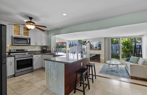 Kailua House | Hale Aloha: Oceanfront Home with Private Pool & Spa