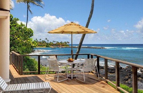 Poipu House | Hale Kilokilo: Oceanfront Escape with Pool & Spa Amenities