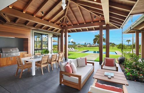 Poipu House | Hale Leimomi: Oceanfront Bliss with Pool and Spa Retreat