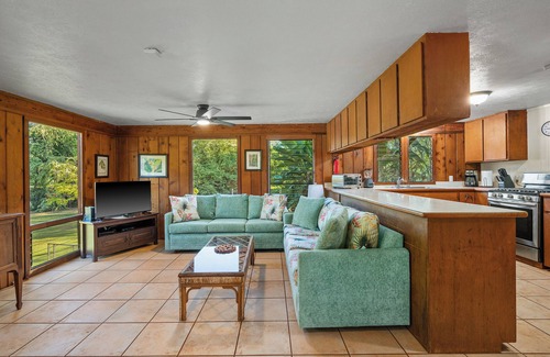 Pakala Village House | Relaxing 3 Acre Beachfront Oasis on Kauai's Westside