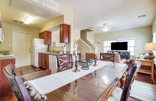 Afton House | Relax at Monkey Island Townhome with Hot Tub & Pool Access