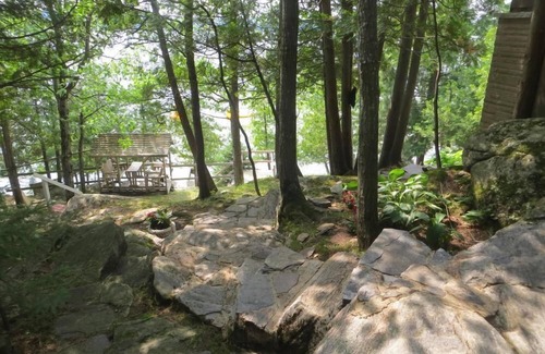 Minden Hills Cottage | Lakefront Retreat for 12 with Boats, Swim Rafts & Views