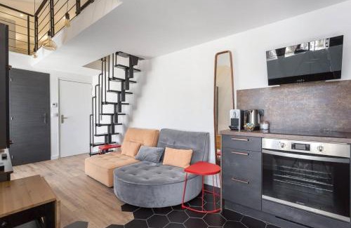 Villette - Maisons Neuves Apartment | Hamac Suites - Cozy Studio Paul Bert for Two Guests