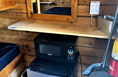 Helmsburg Cabin | Pet-Friendly "Hank" Camping Cabin with Ocean Views