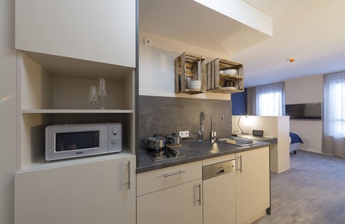 West Apartment | Pet-Friendly HARBR. Boardinghouse with Amazing Amenities