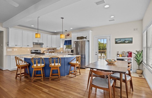 Harkers Island House | Elegant Home with Private Pool in Harkers Haven