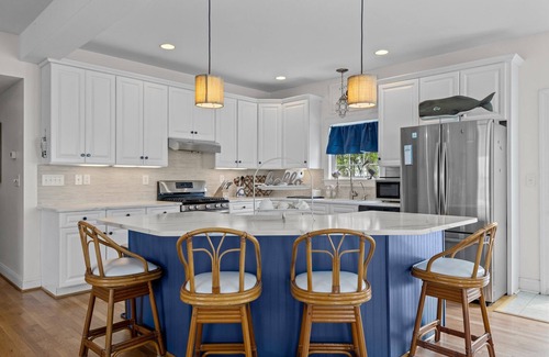 Harkers Island House | Elegant Home with Private Pool in Harkers Haven