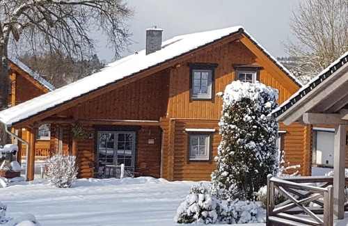 Mandelholz House | Exclusive Harz Log Cabin with Spa and Ocean Views