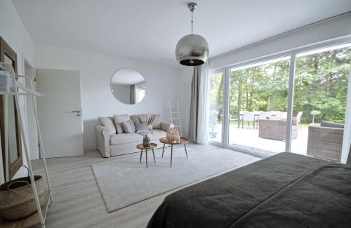 Bad Grund Villa | Relax at Haus Orbis Noster: Hot Tub & Sauna by the Forest