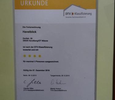 Nitzow Apartment | Havelhof-Nitzow: Guest Rated Perfect with Family-Friendly Perks