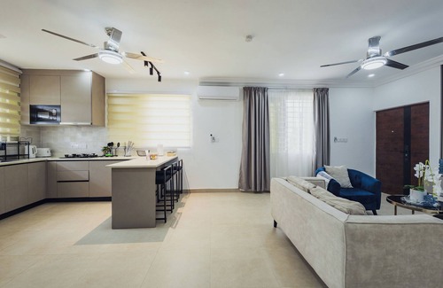 Sekondi-Takoradi Apartment | HAVEN 1: Stylish 2BR with premium finishes, custom décor & stunning views.