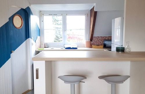 Saint-Julien Apartment | Peaceful Retreat with Ocean Views in the Heights of Caen