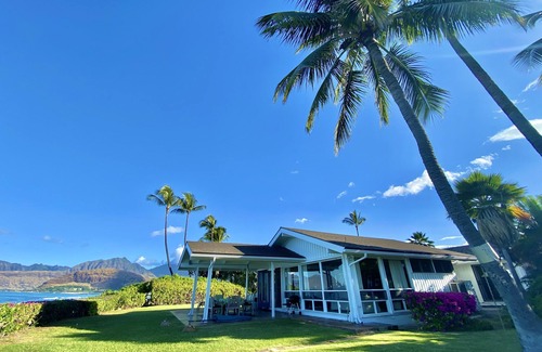 Maili House | Hawaii Beach Retreat: Oceanfront Bliss with Family Amenities