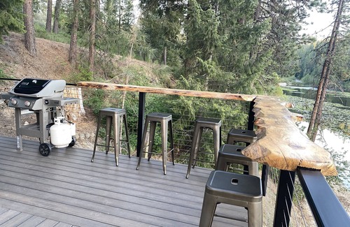 Hayden Cabin | Idyllic Hayden Lake Waterfront Home with Boat Dock & Views