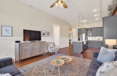Historic District - North Apartment | Relaxation Awaits: Heated Pool & Spa with Flex Cancellation
