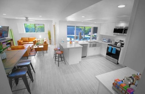 Camelback East House | Inviting Oasis with Heated Pool & Fire Lounge in Uptown