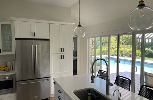 Southold House | Relaxing Retreat with Heated Pool, Dock & Beach Access