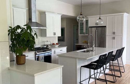 Southold House | Relaxing Retreat with Heated Pool, Dock & Beach Access