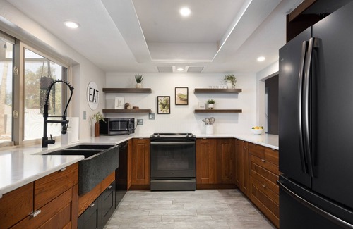 Dobson Ranch House | Indulge in Comfort: Heated Pool & Game Room Await You