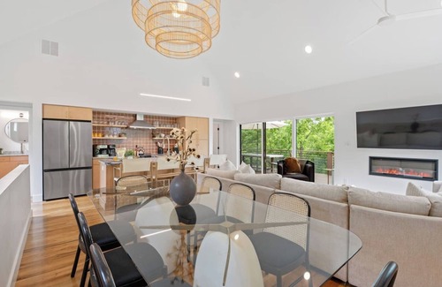 Weaverville House | Heated Pool + Spa + Cold Plunge Gallery House Voted AVL Best Luxe Stay