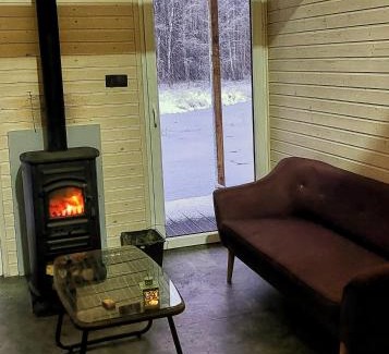 Kolczyglowy Apartment | Relaxing Heather Hut: Off-Grid Pond Cottage for Families