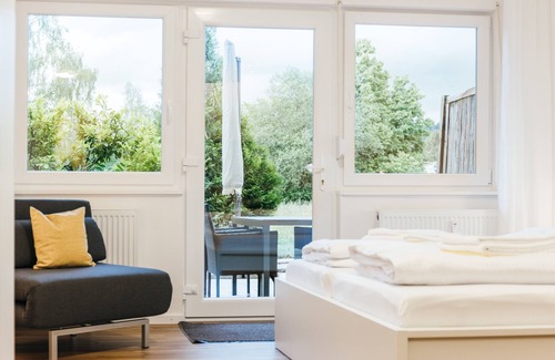Scheidegg Condo | Discover Modern Apartments with Pool & Sauna in Allgäu
