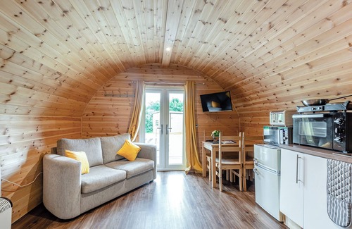 Newcastleton Cottage | Relax at Riverview with Inviting Hot Tub Pods and Scenic Views