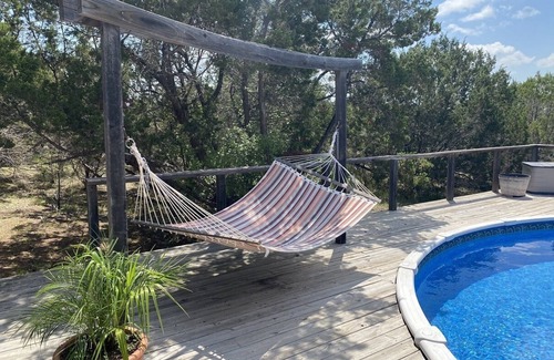 Wimberley Cabin | Discover Your Oasis with Private Pool & Hot Tub Retreat
