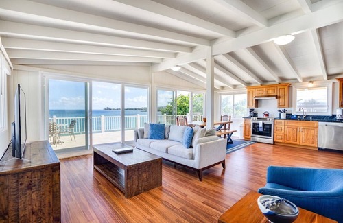 Haleiwa House | Desirable Beachfront Home with Pool, Steps from Haleiwa