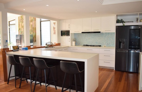 Forster House | Desirable Home Steps from One Mile Beach with Golf Nearby
