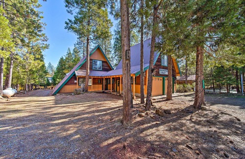 Trinity Center Cottage | Cozy Trinity Center Cabin with Deck & Ocean View