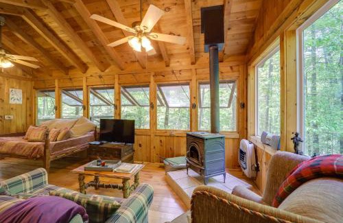 Vein Mountain Apartment | Relaxing Marion Cabin with Hot Tub & Nature Trails Nearby