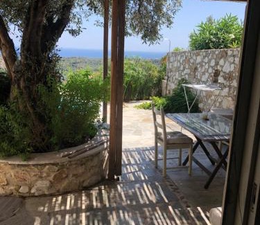 Skiathos Villa | Discover the Hikers Studio: Oceanfront Views & Family-Friendly