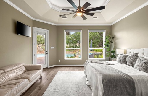 Dripping Springs House | Hill Country Haven: Private Pool Retreat with Pet Welcome!