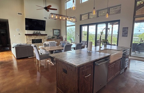 Lick Creek Ranch House | Hill Country modern farmhouse with beautiful views