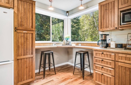 Port Angeles Cottage | Idyllic Hillside Cottage with Private Pond & Hot Tub