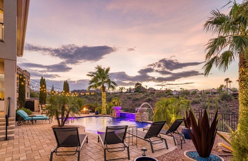 Fountain Hills House | Inviting Hillside Home with Pool and Valley Views